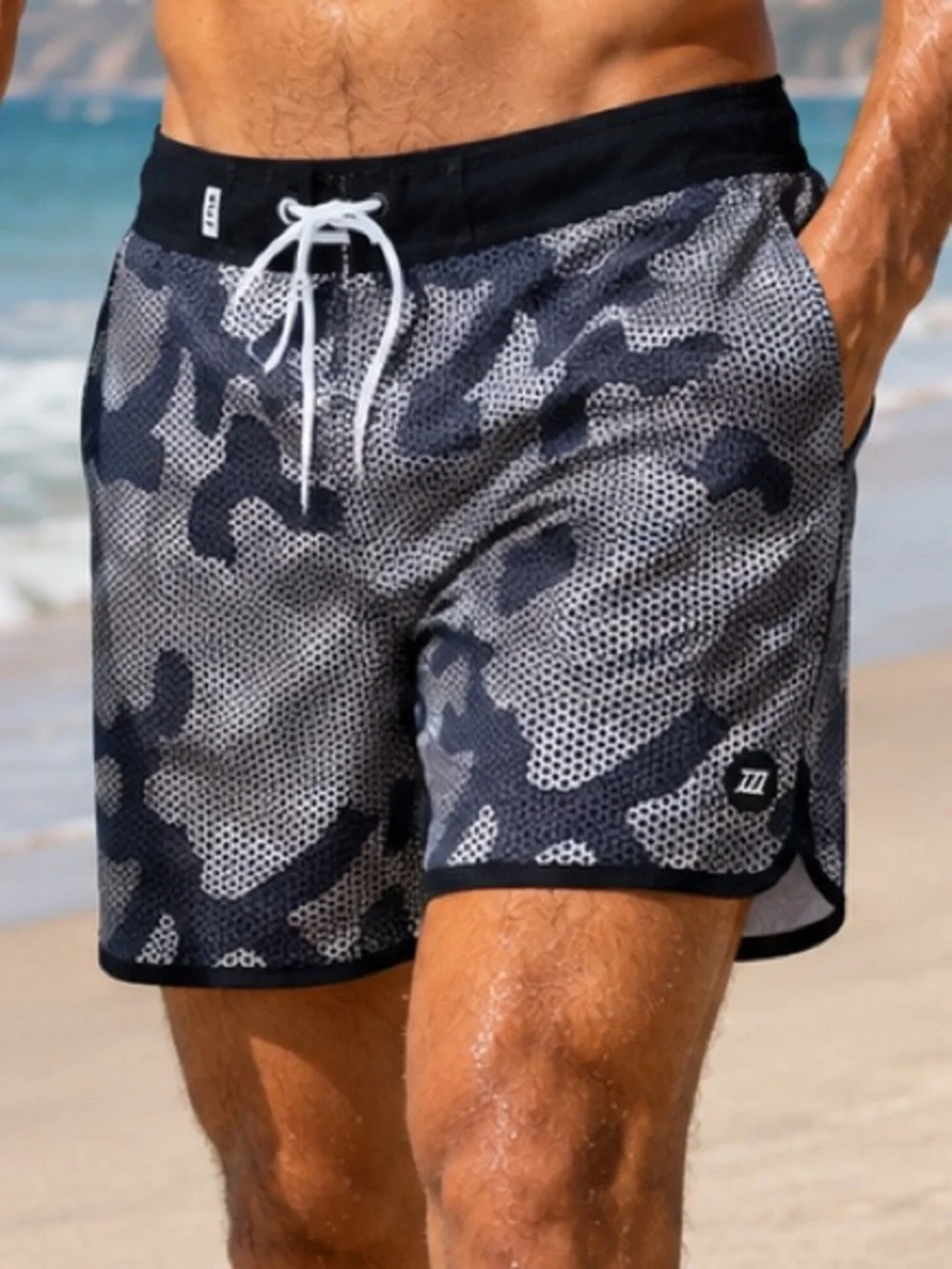 ZYIA Active Men's Spotted Camo Lined Board Shorts Size XL Swimming trunks